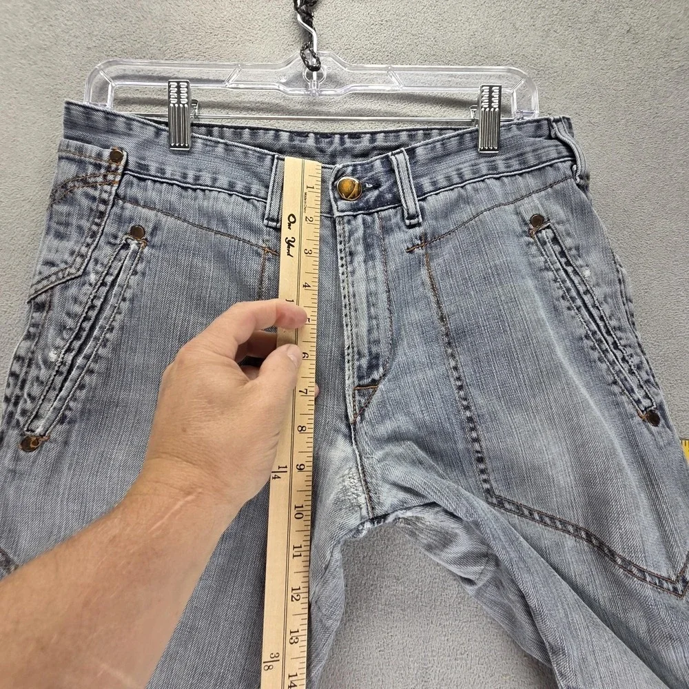 Vintage Levis Engineered Jeans Mens Blue Twisted Flap Pockets Zip Fly Fits 30x32